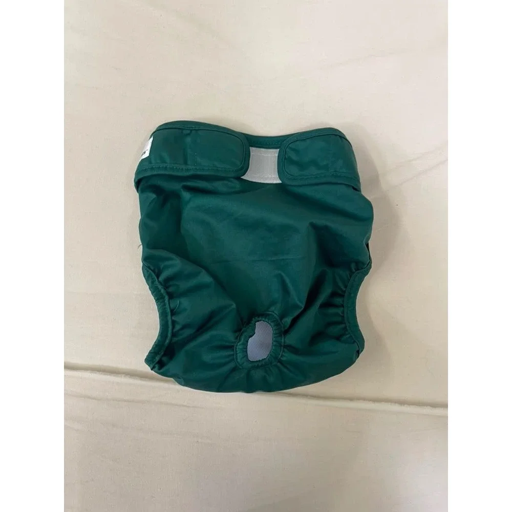 Pet Parents Washable Dog Diaper Green Reusable Large